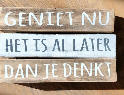 Later, later is allang begonnen…